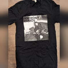 Never Worn! Purchased On The Good And The Bad Tour. Super Soft Bella + Canvas Tee Unisex/Mens Fit, Small Easily Fits Women's Medium Black Relaxed Fit Shirt For Concerts, Anthony Ramos, Rayon Pants, Bella Canvas Tees, Jelly Shoes, Tour Shirt, Pajama Shirt, The Bad, Rain And Snow Boots