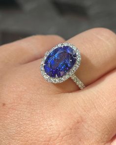 "This ring features a (8x10mm Oval Cut Lab Tanzanite ). It is made by hand, and it will take about 6 to 8 days to finish the ring after your payment is completed. Main stone: 8x10mm  Cut Type: Oval cut Main stone: Lab Tanzanite Material: 925 sterling silver/rose gold/white gold/yellow gold Accent stone: american diamond Payment Policy We accept payment through PayPal only. We have selected PayPal because it is the safest and most reliable mode of payment which enables to rapid shipping to our buyers and protects their interests. Feedback Policy Please do not leave the Negative feedback or Natural feedback before giving us a chan to resolve your problems. Positive feedback will be automatic to leave for you when you give me Positive feedback to us in 24 hours. As per eBay policy we cannot l Tanzanite Ring Engagement, Tanzanite Engagement Ring, Ring Halo, Bridal Wedding Rings, Rose Gold White, Engagement Wedding Ring, Tanzanite Ring, Shiny Things, American Diamond