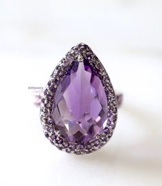 Traditional Engagement, Pink Diamond Ring, Hand Rings, Checker Board, Traditional Engagement Rings, Diamonds Jewelry, Purple Jewelry, Amethyst Gem, Right Hand Rings