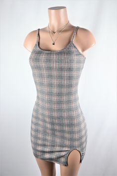 Size: M Instagram Clothing, Plaid Mini Dress, Instagram Outfits, Plaid Dress, Clothing Boutique, Gray Dress, Boutique Clothing, Multi Color, Plaid