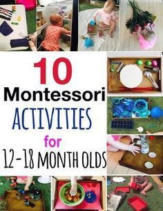 At Home Activities For One Year Old, Montessori Infant Activities, 12-18month Old Activities, Preprimary Activities, One Year Old Activities, Toddler Montessori Activities, Activities For One Year Olds, Montessori Toddler Activities, Baby Play Activities