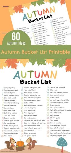 an autumn bucket list for the kids