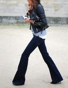 Fashion Trends & Style Advice Emmanuelle Alt, Mode Jeans, Bohol, Looks Chic, Fashion Weeks, Flared Jeans, Looks Style