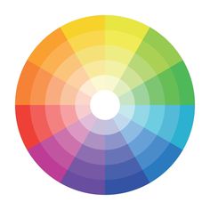 an image of a color wheel with the colors in it's center and bottom half