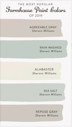 the most popular paint colors for walls and ceilings in 2019 infographical color swatches