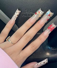 Tapered Square Nails Long, Girly Acrylic, Tapered Square Nails, 2024 Nails, Punk Nails, Hard Nails, Pretty Pens, Drip Nails, Colored Acrylic Nails