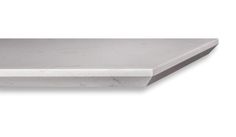 an image of a white counter top with grey veining on the edges and bottom