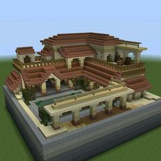 an image of a very nice house in minecraft