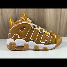 Nike Air More Uptempo Gs Wheat Pollen Dq4713-700 Size 6y / Women’s Size 7.5 Brand New 100% Authentic Never Worn Comes With Box These Are My Actual Pictures Of The Item With Every Possible Angles. For Better Judgment, Please Review The Pics For Details And Msg If You Have Concerns Or Questions. Thank You! Nike Air More Uptempo, Nike Air More, Shoes Nike Air, Shoes Nike, Wheat, Nike Shoes, Nike Women, Nike Air, Athletic Shoes