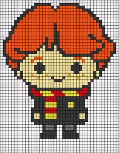 Pixel Art Harry Potter, Grille Pixel Art, Harry Potter Perler Beads, Harry Potter Cross Stitch Pattern, Cross Stitch Harry Potter, Harry Potter Blanket, Pixel Art Minecraft, Harry Potter Crochet, Art Harry Potter