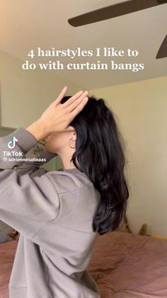 #hairstyle#cleangirl#asthetichairstyle#cuthairstyle Bangs Styling Tips, Hairstyles For Curtain Bangs, Curtain Bangs Styling, Bangs Styling, Bangs Wavy Hair, Vacation Hairstyles, Hair Inspiration Long, Gorgeous Hairstyles, Bangs With Medium Hair