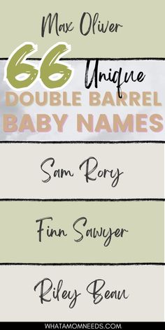 six different font styles for baby names