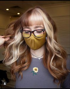 Color Block Hair, Two Tone Hair, Two Toned Hair, Split Dyed Hair, Ginger Hair Color, Split Hair, Block Color, Hair Colours, Hair Color And Cut