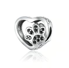 Dog Paw Charm In Open Love Heart - fits Pandora Bracelet Charm - Genuine 925 Sterling Silver - Charm For Pandora Bracelets - s925 - Purple Stone Luxury Heart Dog Paw Beads 925 Sterling Silver Pink Enamel Charm Fit Original Bracelet Pendant Silver 925 Jewelry Material : Sterling Silver FREE SHIPPING FREE SHIPPING FREE SHIPPING Item specifics Item Type: Beads Item Weight: 1.9 g Item Shape: Heart Shape Material: Cubic Zirconia Outer Diameter: 6mm Material: Authentic 925 Sterling Silver+Cubic Zircon Paw Print Bracelet, Paw Heart, Paw Print Charm, Bracelet Diy, Love Charms, Stone Heart, Diy Pendant, Sterling Silver Heart, Sterling Silver Charm