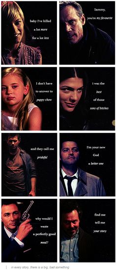 In every story, there is a big, bad something Supernatural Quotes, Winchester Boys