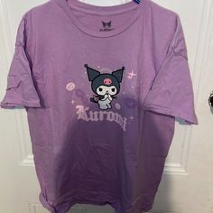 Kuromi by Sanrio T-Shirt Kuromi Style, Sanrio T Shirt, Kuromi Purple, Purple Tshirt, Inspired Outfits, Cute Tops, Cricut Projects, Outfit Inspirations