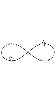 a drawing of an infinite love knot with the words'free to earth'written on it