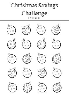 christmas savings worksheet for children to practice counting and addition skills, including numbers 1 - 10