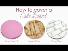 how to cover a cake board