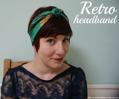 head wrap for pixie cut - Google Search: Retro Headscarf, Bedhead Hair, Retro Headband, Scarf Headband, Bad Hair Day, Pixie Hairstyles, Bad Hair, Pixie Haircut, Hair Dos