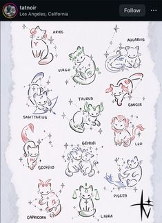 12 Cat Breeds Associated With Your Zodiac Sign Tattoo For Zodiac Sign, Astrology Cat Tattoo, Libra Cat Tattoo, Aries Cat Tattoo, Tattoo Ideas Female Astrology, Cat Zodiac Signs, Zodiac Dragon Tattoo, Mystic Cat Tattoo, Cute Zodiac Tattoos