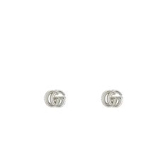 Crafted in sterling silver, this Gucci ring from the GG Marmont collection features the interlocking GG logo in an antique detailing around the sides of the earrings. Gucci Ring, Lighthouse Point, Gucci Rings, Gucci Marmont, Gucci Gg Marmont, Gg Logo, Key Necklace, Gg Marmont, Sterling Silver Earrings Studs