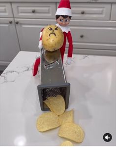 Elf On The Shelf Ideas Potato, Sticky Pudding, Awesome Elf On The Shelf Ideas, Elf On The Shelf Ideas, Top Recipes, Shelf Ideas, Potato Chips, On The Shelf, Christmas Dinner