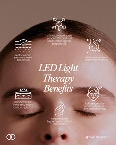 If you're not using LED light therapy yet.....why???  To help convince you, here's a quick look at what it can do for your skin💆‍♀️✨  And when you're ready to try one, use code WELCOME10 for 10% off your first order with us! Red Light Skin Therapy, Led Therapy Skin Lights, Beauty Brand Campaign, Red Light Therapy Spa, Led Skin Therapy, Light Therapy For Skin, Light Branding, Beauty Esthetician, Esthetician Inspiration