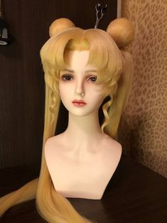 Sailor Moon wig, Blonde wig, Anime Wig, cosplay wig, Usagi wig, halloween wig, Wig Commission Sailor Moon Hairstyles, Sailor Moon Bangs, Paper Wig Cosplay, Sailor Moon Hairstyle, Cute Cosplay Ideas, Cosplay Wig Styling, Sailor Moon Wig, 2023 Cosplay, Sailor Moon Makeup