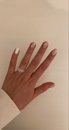 Trendy Gel Manicure, French Manicure Variations, Gucci Nails, Mens Nails, Short Gel Nails, Simple Gel Nails, Almond Acrylic Nails