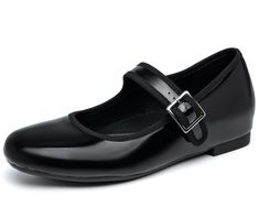 PRICES MAY VARY. Comfortable & Stylish: Our Mary Jane Shoes are designed with ultimate comfort in mind. The slip-on style makes it easy to wear, while the round toe and ankle strap add a touch of elegance to your look. Perfect for any occasion, be it a casual day out or a formal event. Quality Materials: These Ballet Flats are made of quality materials for durability. The upper is made of soft polyurethane to ensure a comfortable fit, while the outsole is made of durable drop molded material to Mary Janes Flats, Bape Outfits, Strap Flats, Flats For Women, Black Flats Shoes, Flat Dress Shoes, Ankle Strap Flats, Mary Jane Shoes Womens, Dress Flats