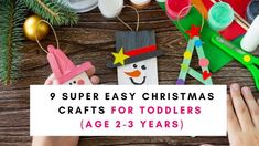 Looking For Easy Christmas Crafts for your 2-3 Year Old Toddler? These crafts are cute, fun and festive and toddlers will love creating them! Rash Remedies, Easy Christmas Crafts For Toddlers, Toddler Painting, Healthy Wealthy, Fun Ornaments, Toddler Fall, Toddler Age