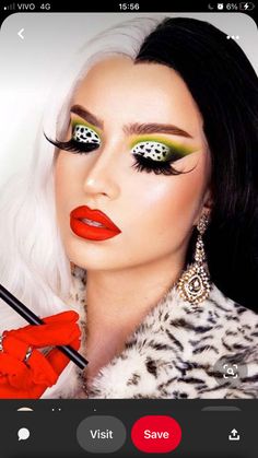 Disney Halloween Makeup Looks, Cruella Deville Party Decorations, Cruella Makeup Halloween, Cruella Deville Costume Makeup, Cruella Deville Makeup Halloween, Cruella Deville Outfit, Cruella Deville Cosplay, Diy Cruella Deville Costume