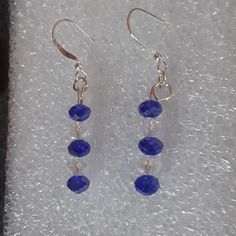 1" Long. 1.75" Total Length. Sterling Plated Flat Ear Wires. Hand Made By Skye May 8, 2018 Made In The Usa. Jewelry Making Earrings, Making Earrings, Ear Rings, Fryer Recipes, Faceted Crystal, Earrings Color, Cute Earrings, Diy Jewelry Making, Long Earrings