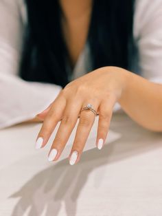 15 Stunning Wedding Nails for Every Bride Arbonne Business, Milky Nails, White Nail Polish, Buying An Engagement Ring, Led Nail Lamp, Nail Swag, Nails Inc, Bridal Nails, Arbonne