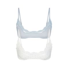 This 2-pack of our best buttery-soft bralettes with luxe lace details comes perfectly boxed and ready to gift. Features adjustable straps and a lace tri... Hoodie Layout, Chill Fits, Cute Bras, Fire Fits, Victoria Secrets, Cheap Gifts, Blue Gifts, Birthday Wishlist, Cute Fits