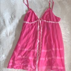 Brand New, Never Worn Betsey Johnson Pajama Nightie. Sheer Pink With Lace And Rose Details, Back Tie. Perfect Condition. Sheer V-neck Sleepwear For Sleepovers, Sheer Lace Sleepwear For Sleepover, Pink Lace Sleepwear For Bedtime, Sheer Sleepwear For Summer Sleepovers, Pink Sheer V-neck Sleepwear, Feminine Sheer Sleepwear For Pajama Party, Sheer Camisole Sleepwear For Sleepover, Sheer Pink V-neck Sleepwear, Pink Sheer Camisole Sleepwear