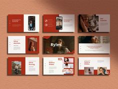 Ryles - PowerPoint Template Portfolio Magazine, Education Creative, Food Marketing, Minimal Portfolio, Instagram Branding Design, Social Media Impact