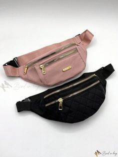 Bird in Bag - Stylish and Waterproof Ladies Waist Bag - Versatile Single Shoulder Crossbody Bag and Fanny Pack for Women Pink Bags With Cell Phone Pocket For Outdoor Activities, Versatile School Belt Bag With Zipper Pocket, Pink Mobile Phone Belt Bag For Travel, Stylish Fanny Pack, Waist Bags For Women, Multifunction Bag, Multipurpose Bag, Adjustable Bag, Waist Bags