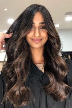 Dark Ash Brown Balayage, Brown Balayage On Black Hair, Balayage On Black Hair, Ash Brown Hair Balayage, Dark Ash Brown, Ash Brown Balayage, Dark Brown Balayage, Balayage Long Hair