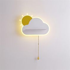 Every child should grow up in a friendly environment. The Dreamier wall sconce will allow you to create a nice corner in your toddler's room. The lamp will best fulfill its role placed by the bed or above the chest of drawers. Importantly, the heart of the design is an energy-saving LED bulb. So you can set an ecological example in front of your child, literally and figuratively! The lampshade was formed in the form of one clouds creating an interesting composition.  
 What does it mean to set o Maximalist Nursery, Interesting Composition, Cloud Wall, Chandelier Floor Lamp, Wall Finishes, Iron Lighting, Toddler Room, Chandelier Ceiling Lights, Cozy Space