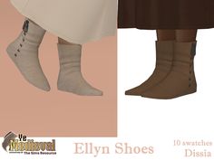 an image of two women's feet with socks on them and the caption ellyn shoes dista