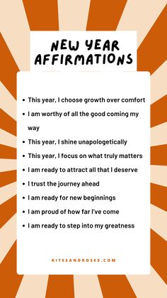 Looking for new year affirmations? Here are the statements that inspire growth and transformation.