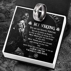 Skoll & Hati Rune Ring - My Viking - You Are My Favorite Viking - Grk26001 Skoll Hati, Skoll And Hati, Rune Ring, Say Word, Love Message, Fall Wedding Bouquets, Viking Runes, You Are My Favorite, Discover Card