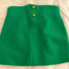 High Waisted Mini Skirt New Without Tags Chic Fitted Green Skort, Elegant Green Zara Skirt, High Waist Green Skort For Spring, Chic Green Mini Bottoms, Chic Green Mini Length Bottoms, Chic Green Mini-length Bottoms, Chic Green Skort For Spring, Casual Green Skort For Party, Chic Fitted Green Mini Skirt