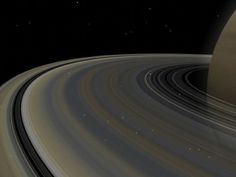 saturn's rings are shown in this artist's rendering