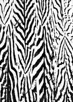 a black and white zebra print pattern on fabric