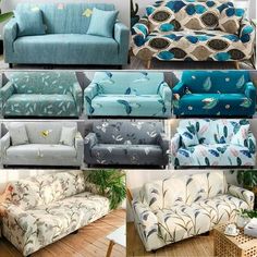 many different types of couches and chairs in various styles, sizes and colors are shown