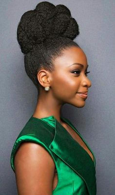 4b Natural Hair, Type 4 Hair, 4c Natural Hair, High Bun