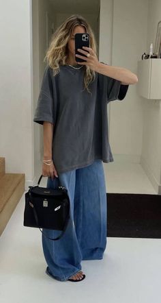 Pakaian Hipster, Oversize Outfit, Looks Jeans, Tomboy Outfits, Mode Casual, Looks Style